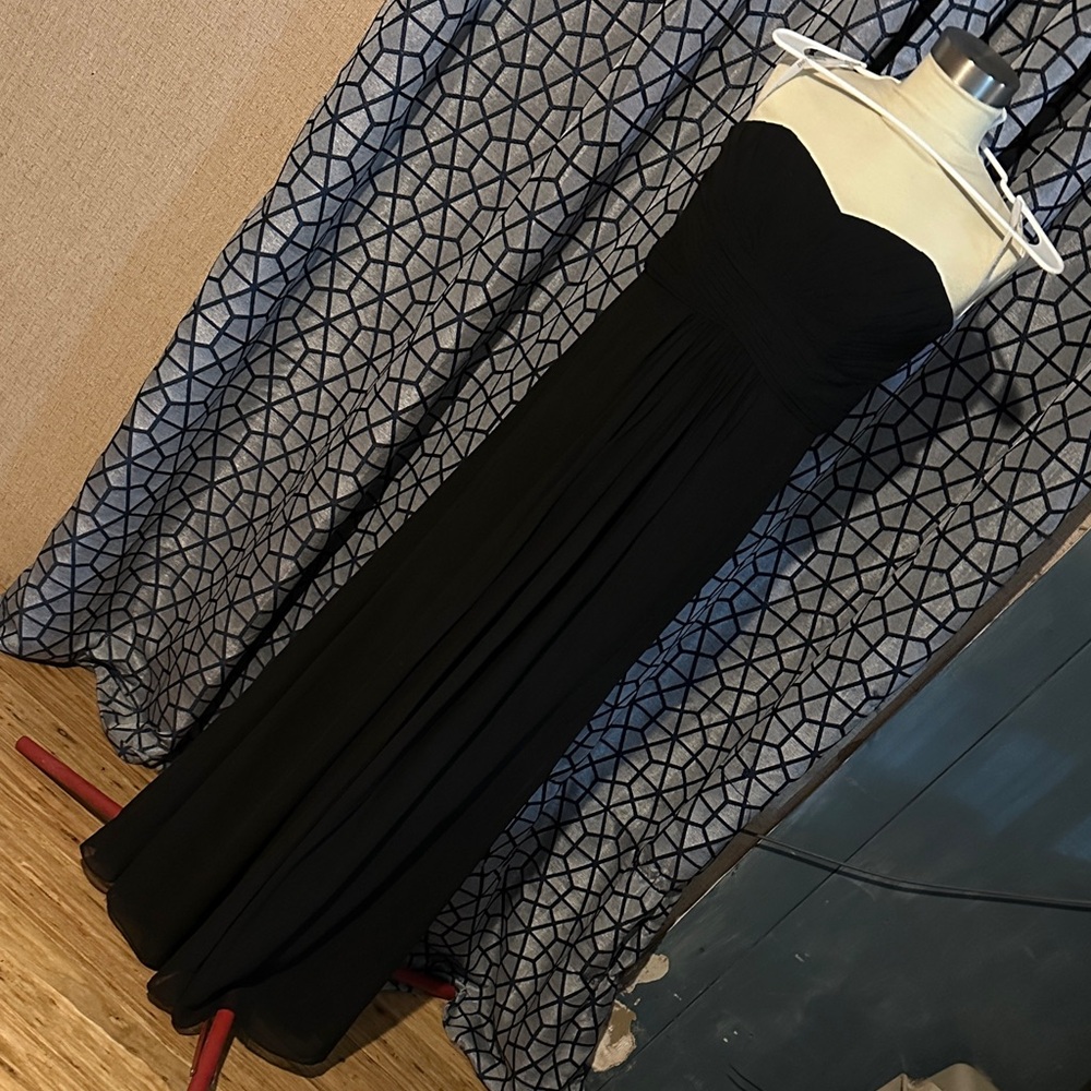 David's Bridal Black Formal Dress